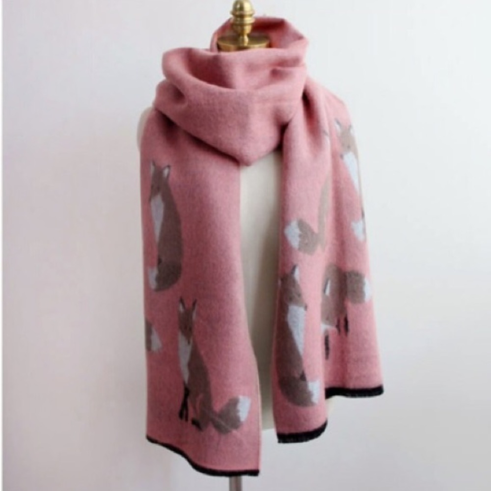 Fox Scarf Wrap Shawl Neckerchief